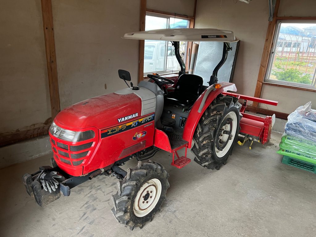 YANMAR　トラクター　RS270　新潟市西区K様より買取させて頂きました。寂しいですが離農との事です。農業についていろんなお話をしてくださいました。とても勉強になりました。ありがとうございました。