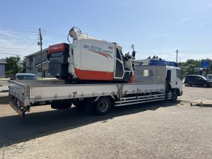 福島県の業者様より、 KUBOTA コンバイン ER572 を買取させていただきました。誠にありがとうございます。の写真